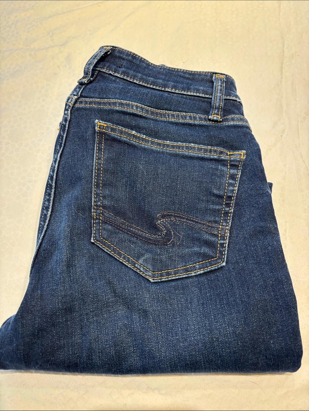 Silver Jeans Women’s Straight Leg Dark Blue Denim